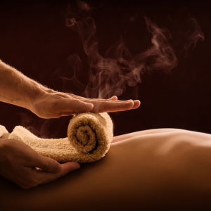 Full body massage with steam