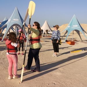 Kayaking in Al Thakhira mangroves channel